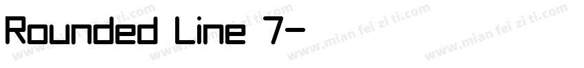 Rounded Line 7字体转换